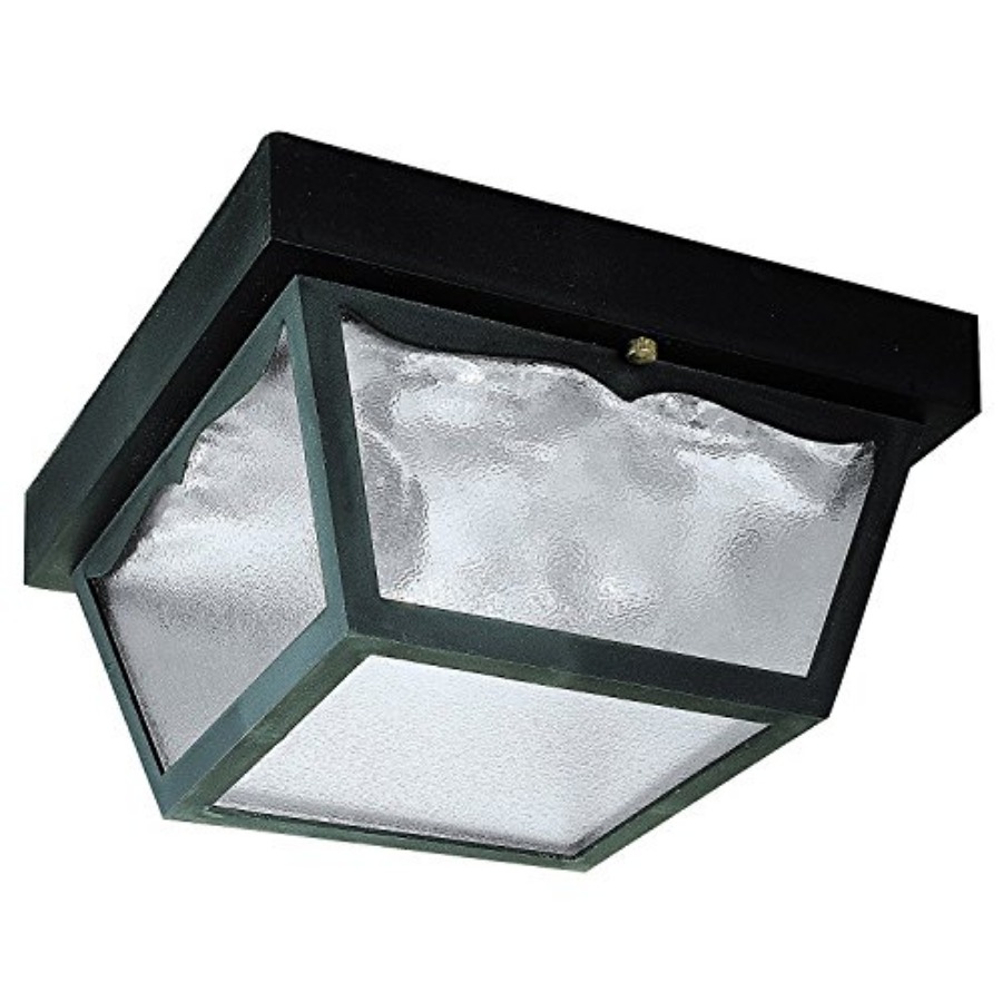 Outdoor Lighting Panel - 6682300 โคมไฟติดเพดานแบบสองดวงสำหรับภายนอกอาคารแบบดั้งเดิม วัสดุโพลีโพรพิลีน แผงกระจกฝ้า