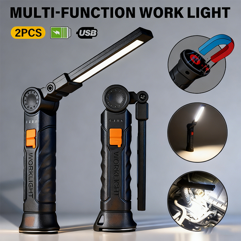 Outdoor Lighting Panel - ไฟฉาย LED แบบพกพา COB ชาร์จไฟผ่าน USB