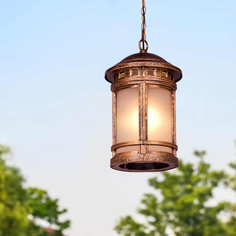 Outdoor Lighting Chandelier - โคมไฟระย้าสไตล์ยุโรปสำหรับภายนอกอาคาร สีบรอนซ์ กันน้ำ เหมาะสำหรับวิลล่า โรงแรม ชุมชน