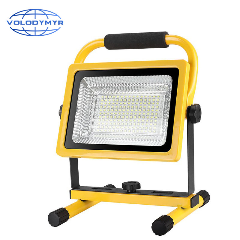 Led Flood Light - VOLODYMYR LED แบบพกพาทํางาน 80W พร้อมขาตั้งกันน้ํา Floodlight