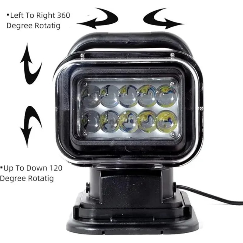 Outdoor Lighting Remote Control - 7 นิ้ว 50 วัตต์ 360 °