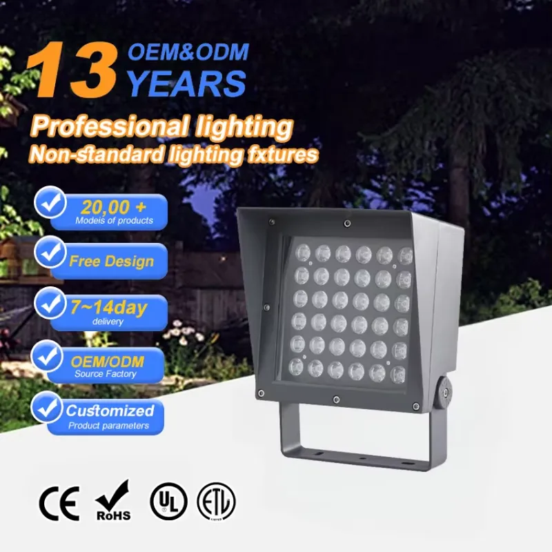 Led Flood Light - ไฟสปอร์ตไลท์ LED อัจฉริยะ 36W สำหรับสนามกีฬาภายนอกอาคาร แสงสีเดียว