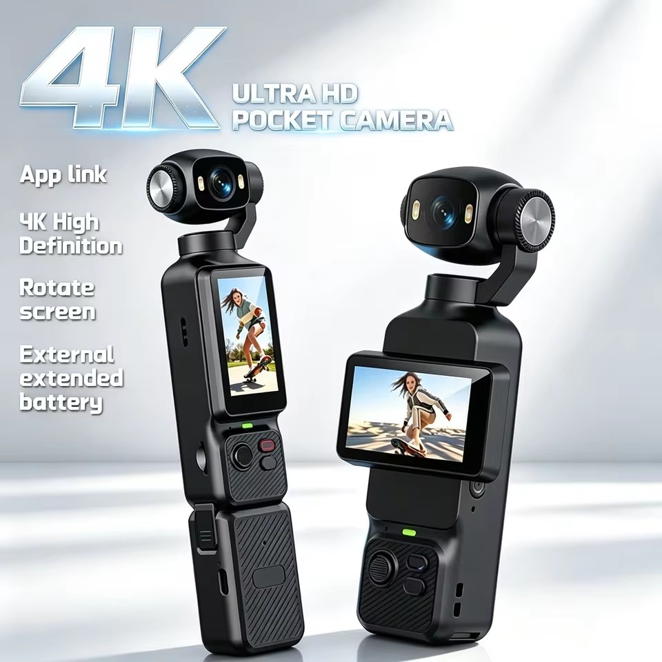 Outdoor Lighting Japanese - กล้องแอคชั่น 4K แบบพกพาใหม่ พร้อมเลนส์หมุนได้ 180 องศา