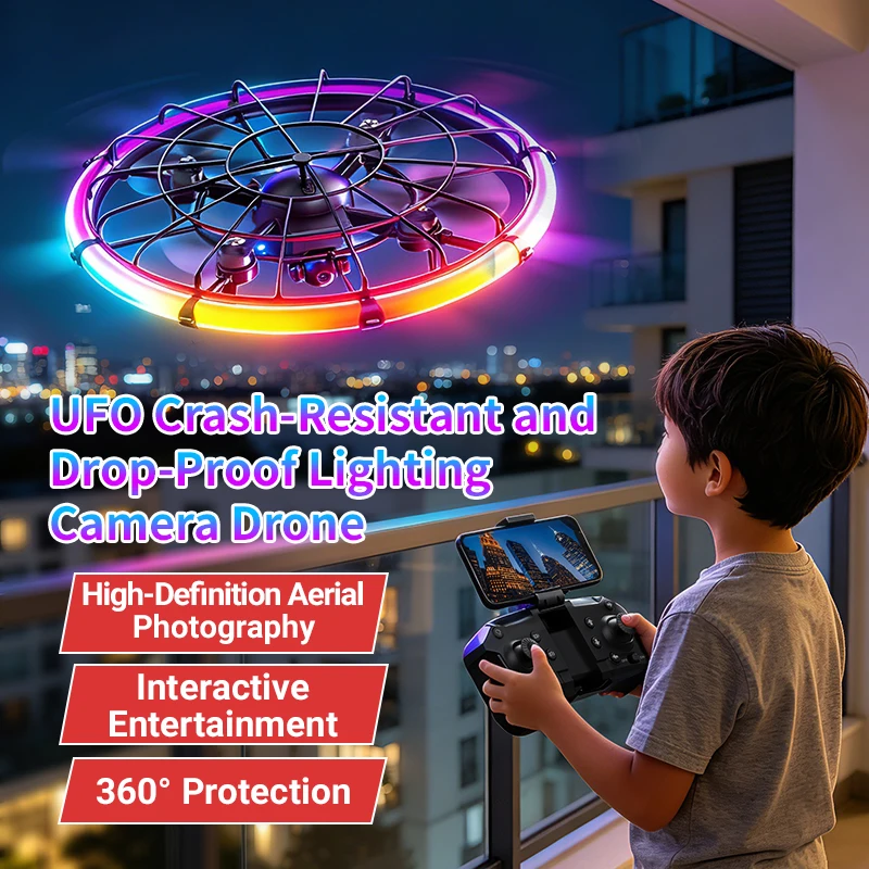 Outdoor Lighting For Photography - โดรน JJRC H145 UFO RC พร้อมเลนส์คู่