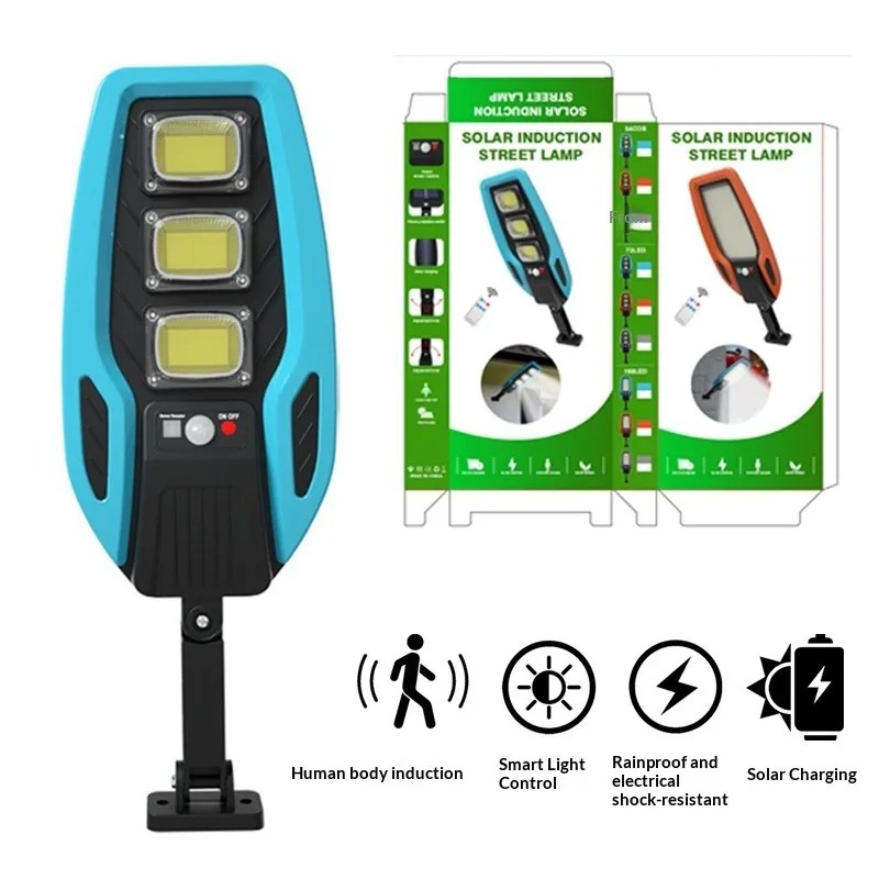 Led Flood Light - ไฟ LED พลังงานแสงอาทิตย์สำหรับสวนกลางแจ้ง ไฟถนนพร้อมเซ็นเซอร์ตรวจจับความเคลื่อนไหวและรีโมทคอนโทรล ไฟติดผนังกันน้ำสำหรับโรงรถ ไฟส่องสว่าง