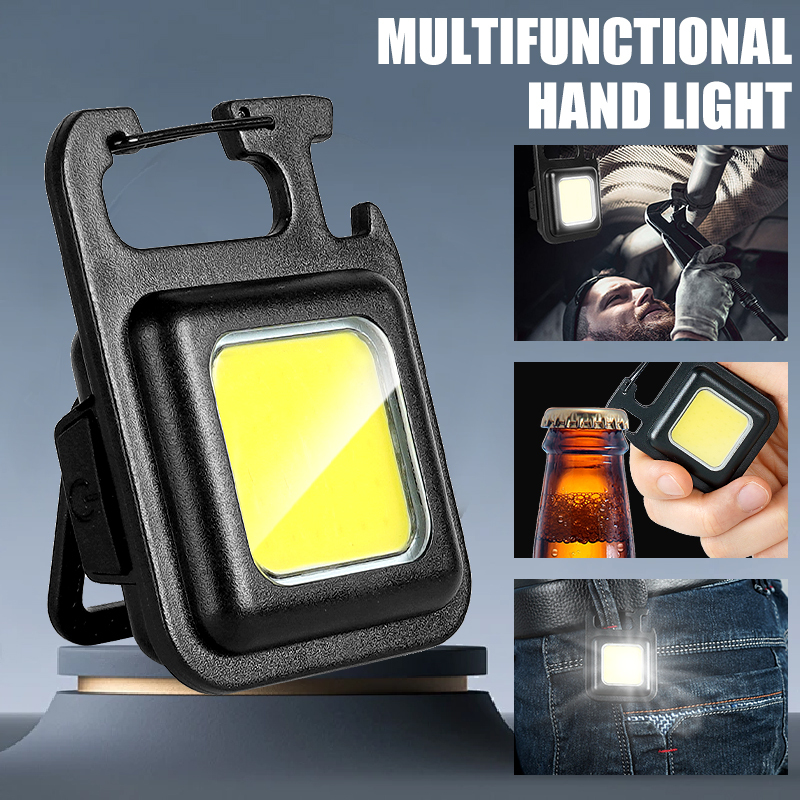 Outdoor Lighting Panel - ไฟฉายพวงกุญแจ MINI COB สว่างพิเศษ พกพาสะดวก ชาร์จซ้ำได้