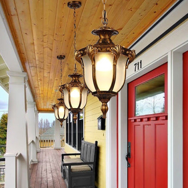 โคมไฟแขวนกลางแจ้งสไตล์อเมริกัน - Outdoor Lighting Chandelier บทวิจารณ์และราคา