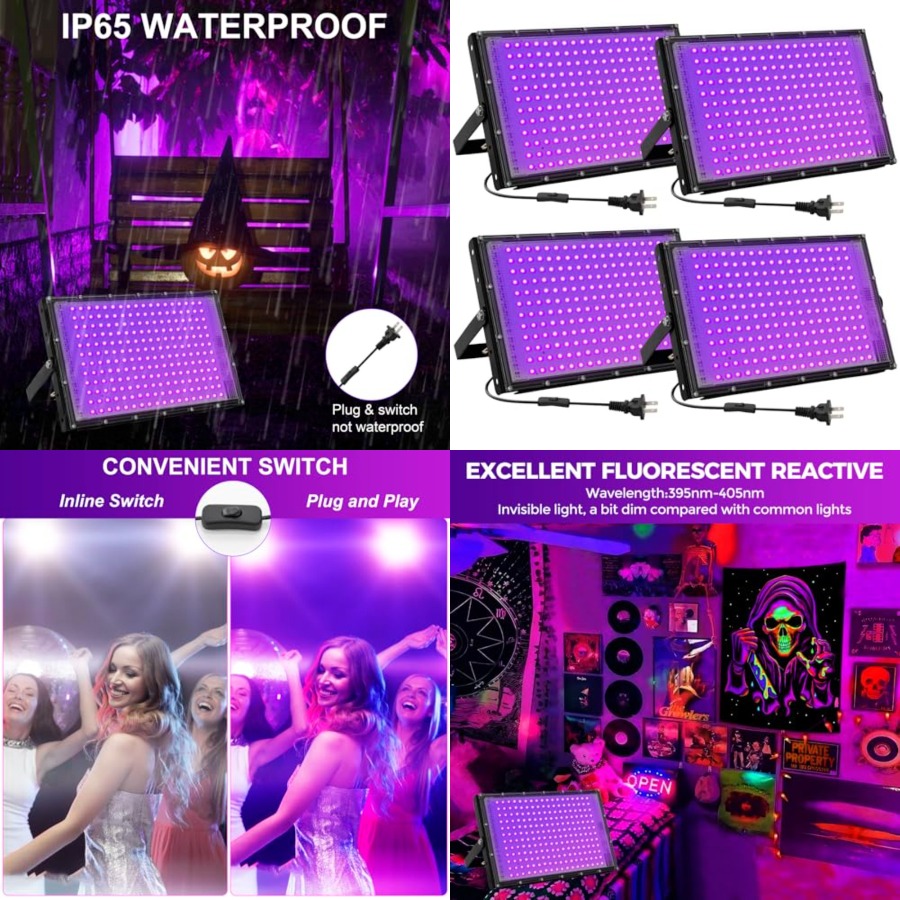 ไฟ LED สีดำ 200W สำหรับงานปาร์ - Led Flood Light บทวิจารณ์และราคา