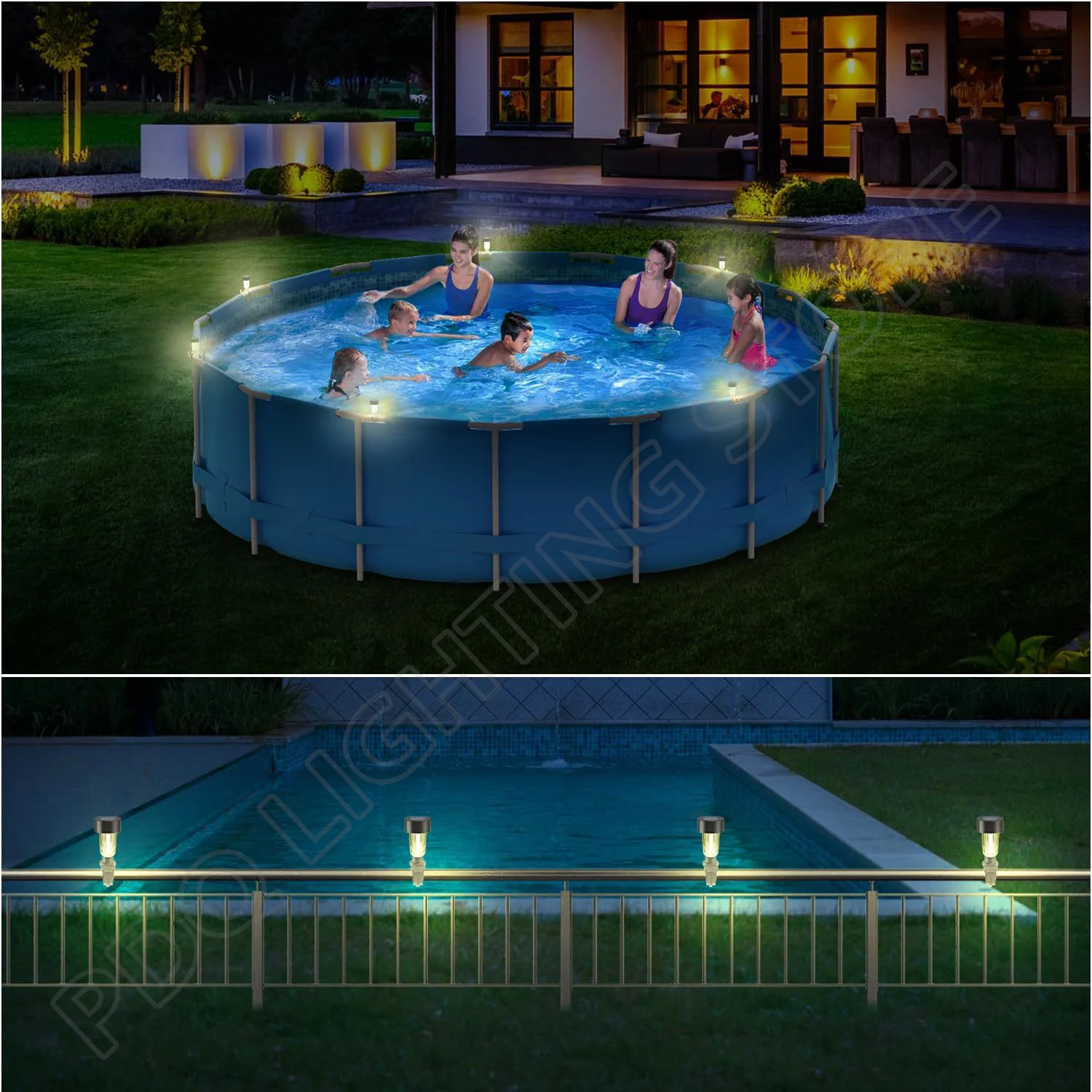 ไฟพลังงานแสงอาทิตย์กลางแจ้งสาย - Outdoor Lighting For Fence บทวิจารณ์และราคา