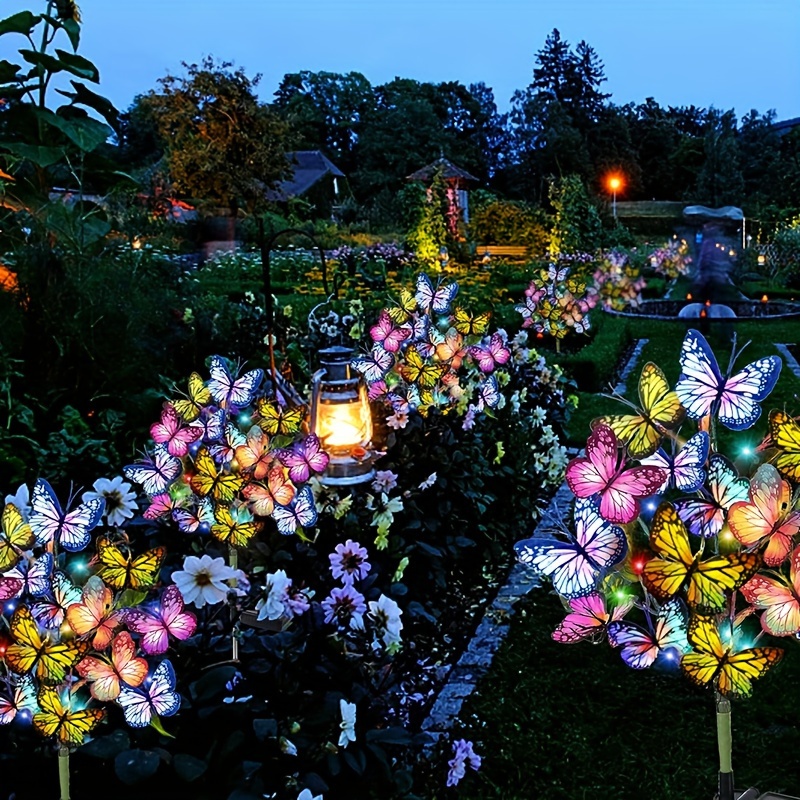 พลังงานแสงอาทิตย์ LED สวนผีเสื - Outdoor Lighting For Backyard บทวิจารณ์และราคา