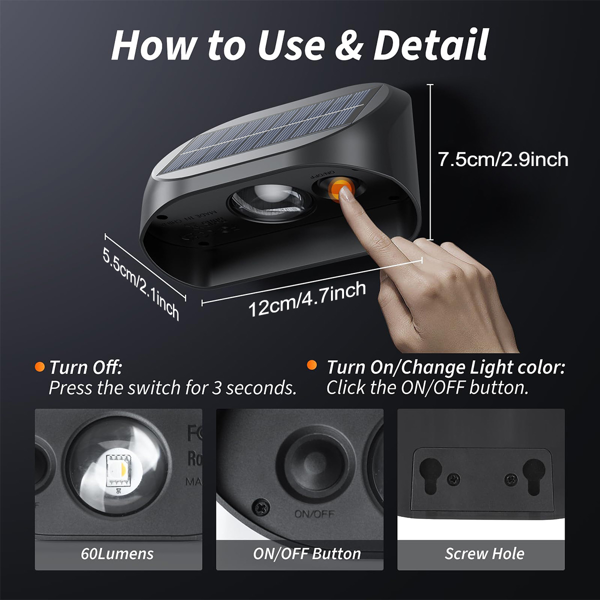 โคมไฟติดผนังพลังงานแสงอาทิตย์ไ - Outdoor Lighting For Fence บทวิจารณ์และราคา