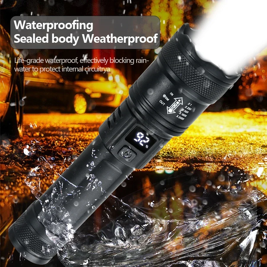 ไฟฉาย LED ทรงพลัง9900LM ไฟฉาย  - Outdoor Lighting Poles บทวิจารณ์และราคา