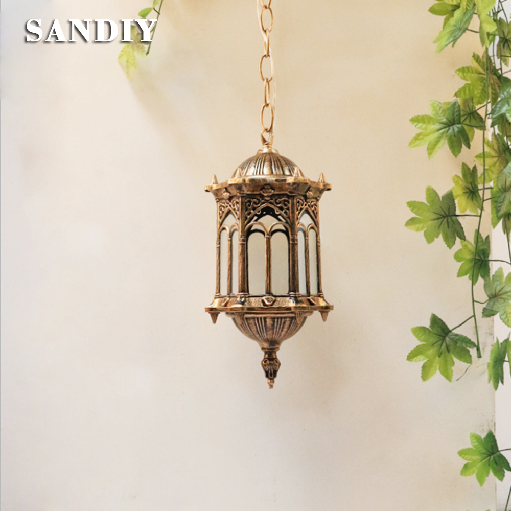 SANDIY โคมไฟจี้กลางแจ้ง Retro  - Outdoor Lighting Chandelier บทวิจารณ์และราคา