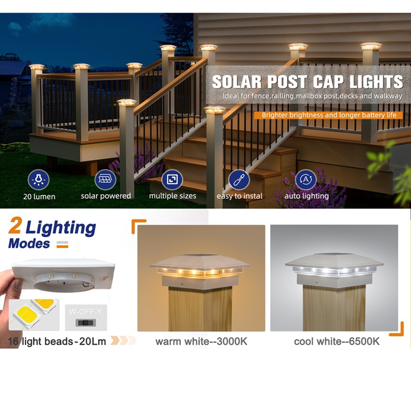 ไฟฝาครอบเสาพลังงานแสงอาทิตย์ 4 - Outdoor Lighting For Fence บทวิจารณ์และราคา