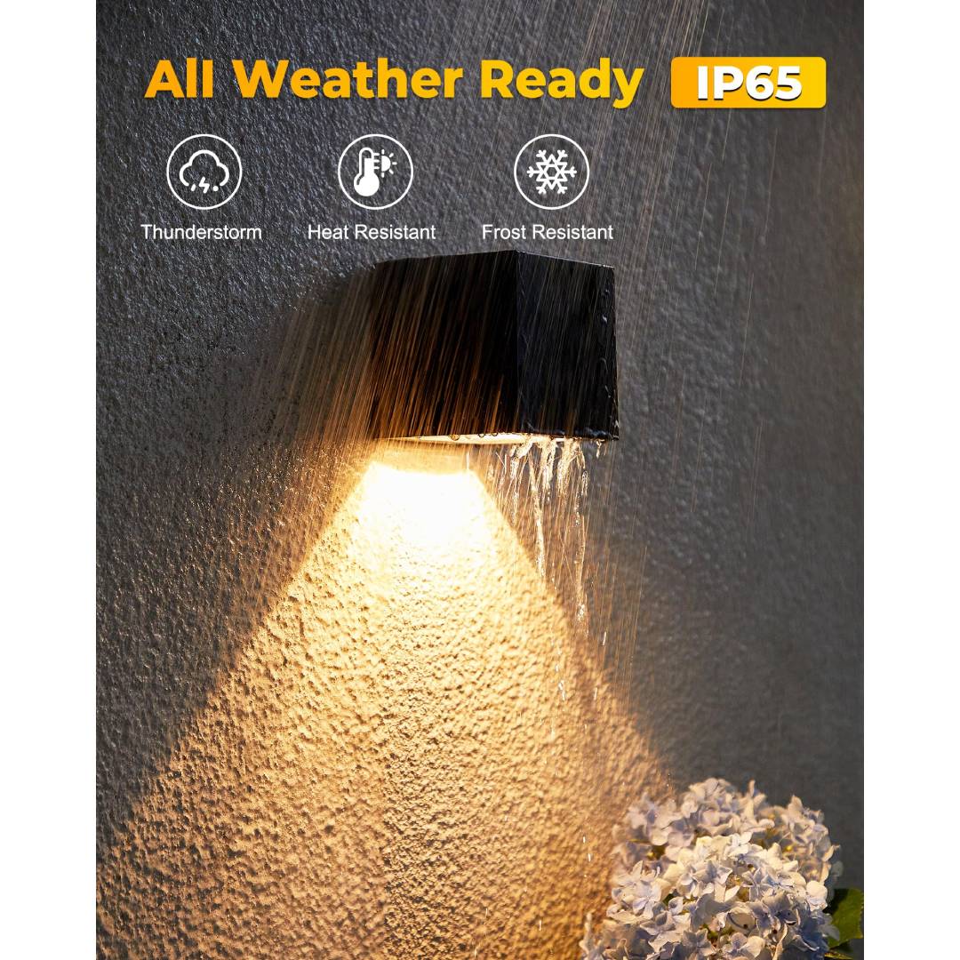 โคมไฟติดผนังพลังงานแสงอาทิตย์ก - Outdoor Lighting For Fence บทวิจารณ์และราคา