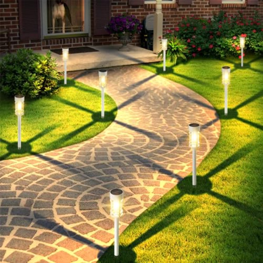 ไฟทางเดินพลังงานแสงอาทิตย์กันน - Outdoor Lighting Dusk To Dawn บทวิจารณ์และราคา