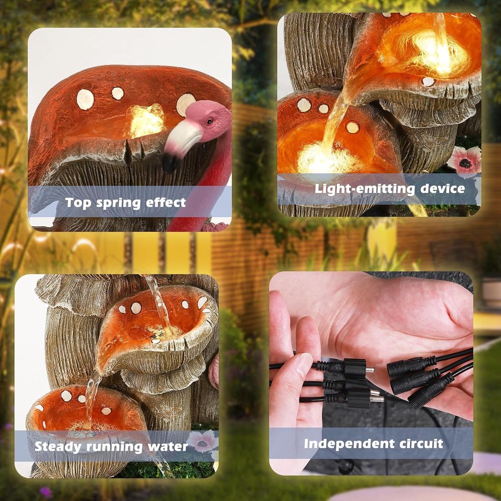 น้ำพุตกแต่ง 5 ชั้น สำหรับใช้ใน - Outdoor Lighting For Backyard บทวิจารณ์และราคา
