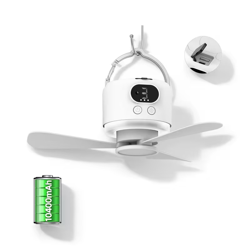 พัดลมเพดานแบบพกพา ชาร์จไฟได้ ค - Outdoor Lighting Remote Control บทวิจารณ์และราคา