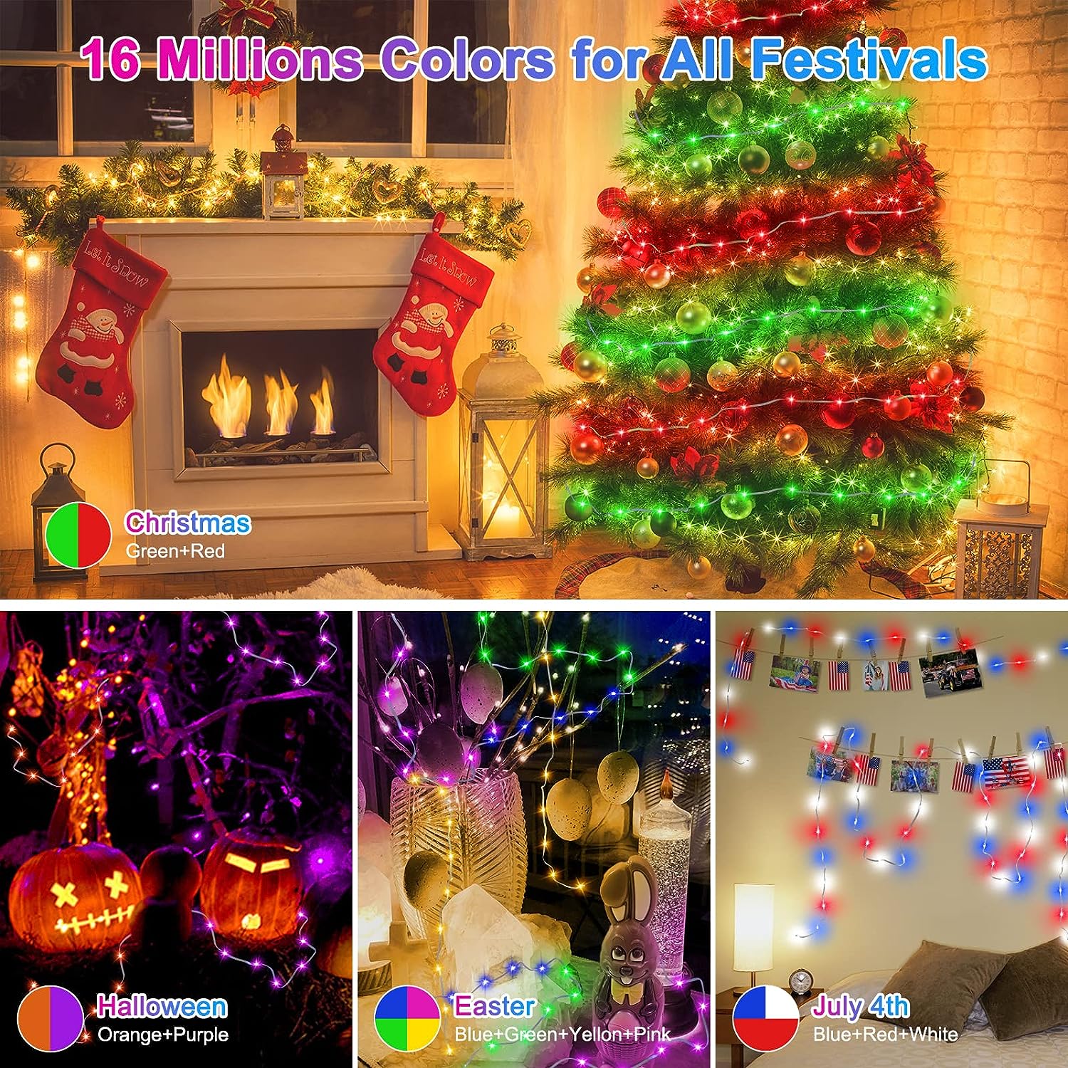 ไฟสาย LED Dream Color WS2812B  - Outdoor Lighting Remote Control บทวิจารณ์และราคา