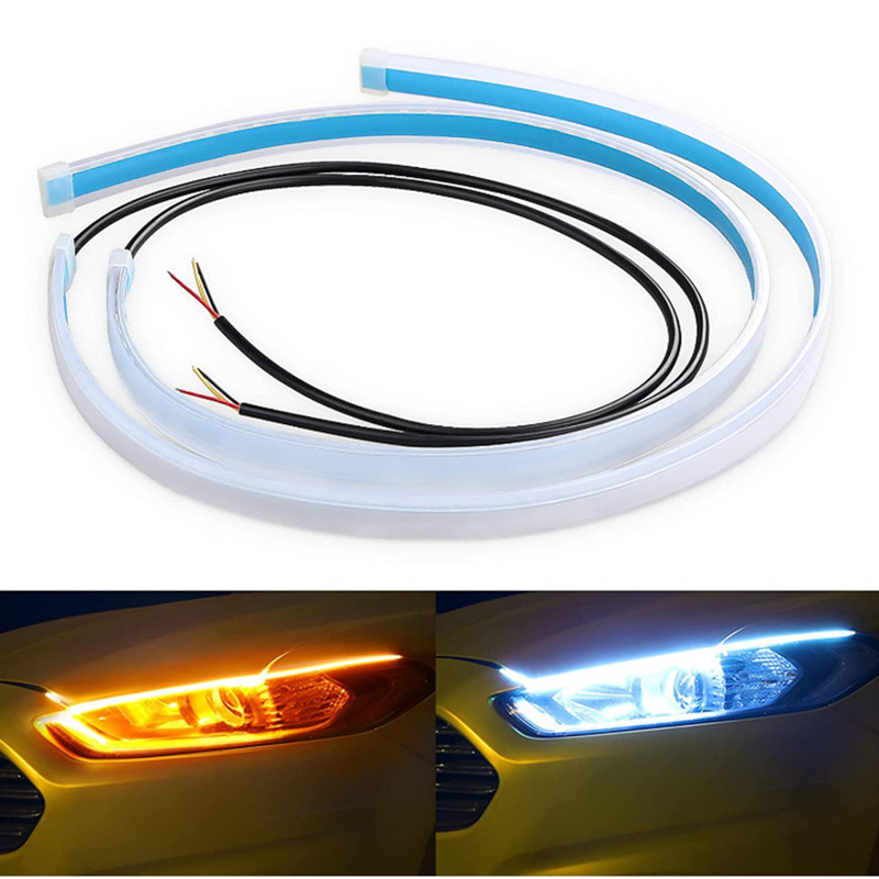 2 PCS DRL รถ LED ไฟวิ่งกลางวัน - Waterproof Led Strip บทวิจารณ์และราคา