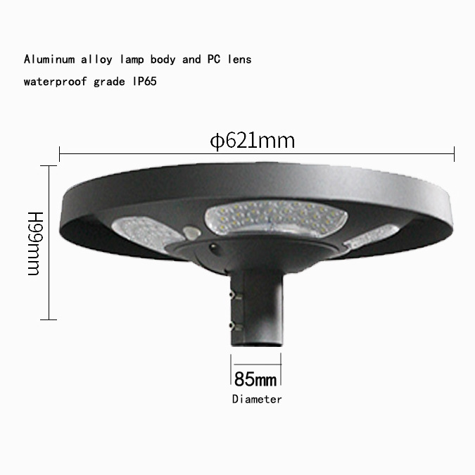 ไฟถนนโซลาร์เซลล์ LED รูปทรง UF - Outdoor Lighting Poles บทวิจารณ์และราคา