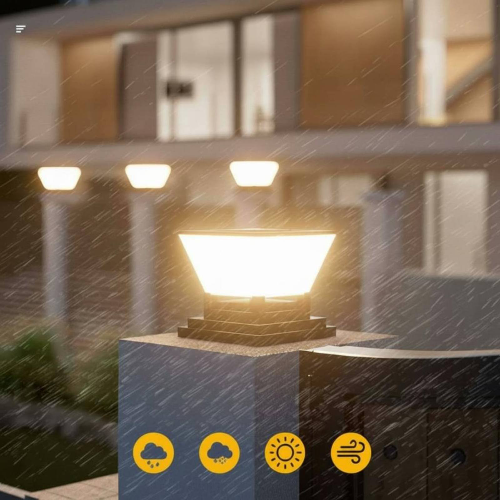 ไฟเสาโซลาร์เซลล์ ไฟรั้วโซลาร์เ - Outdoor Lighting For Fence บทวิจารณ์และราคา