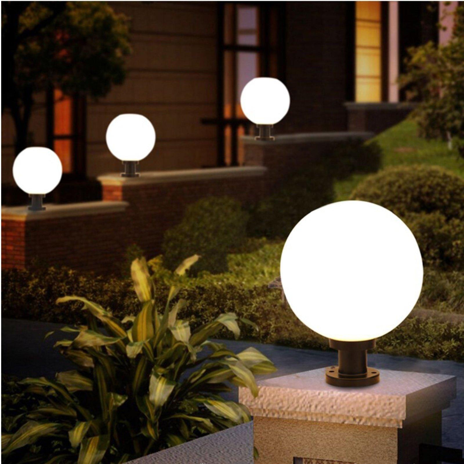 โคมไฟส่องสว่างกลางแจ้งแบบทรงกล - Outdoor Lighting Dusk To Dawn บทวิจารณ์และราคา