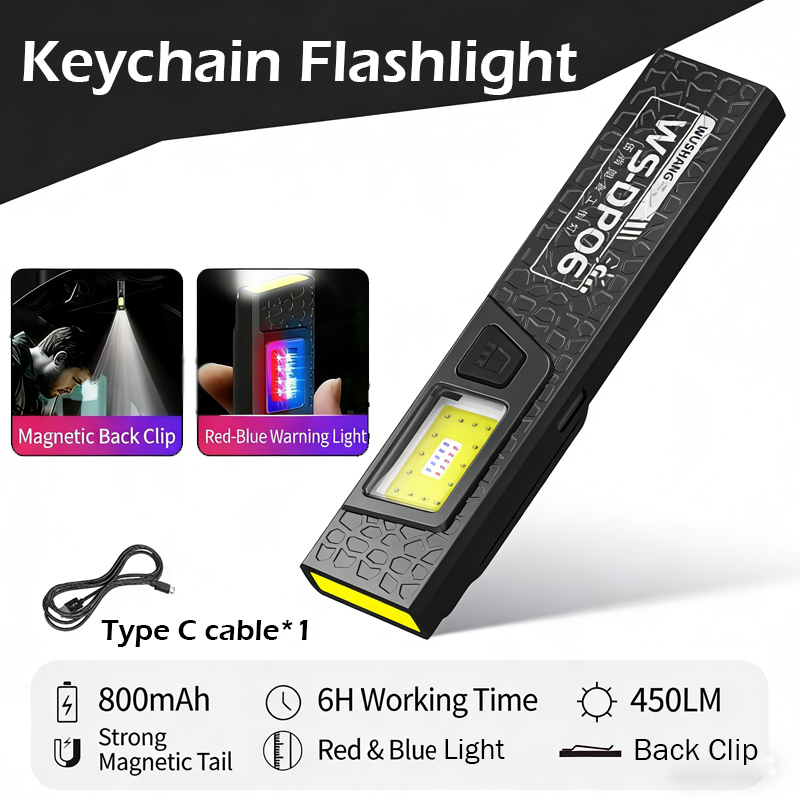 ไฟฉาย LED COB แบบชาร์จประเภท C - Led Flood Light บทวิจารณ์และราคา